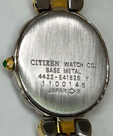 CITIZEN 4422 E41626 Ladies Quartz Watch 1.9cm Case Near Mint Japan 