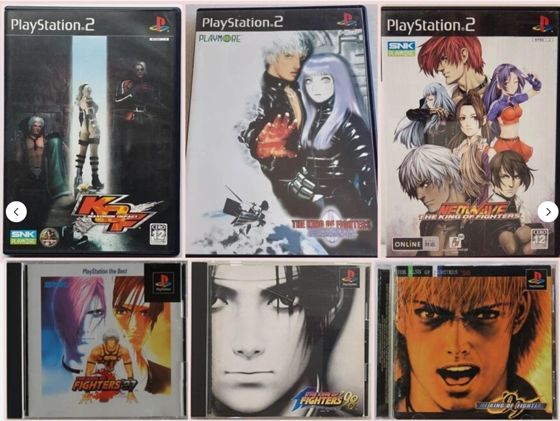 KOF The King of Fighters 97 98 99 2000 NeoWave Maximum Impact Set PS2 ...